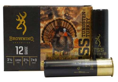 Browning Ammo TSS Tungsten 12 GA 3.5 2 1/4 oz 7,9 Round 5 Bx/ 10 Cs