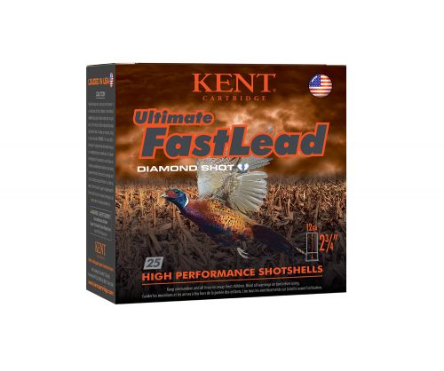 Kent Cartridge Ultimate Fast Lead 12 GA 2.75 1 3/8 oz 4 Round 25 Bx/ 10 Cs