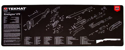 TekMat Ultra Premium Cleaning Mat Remington 870 Parts Diagram 15 x 44