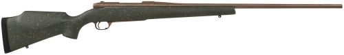 Weatherby Mark V Weathermark LT 257 Mag 3+1 26 Flat Dark Earth Cerakote Green w/FDE Speckle Fixed Monte Car