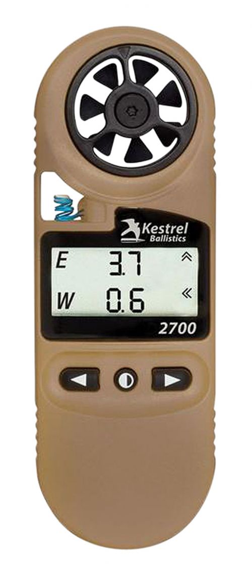KestrelMeters 2700 Ballistics Weather Meter Tan CR2032 Lithium