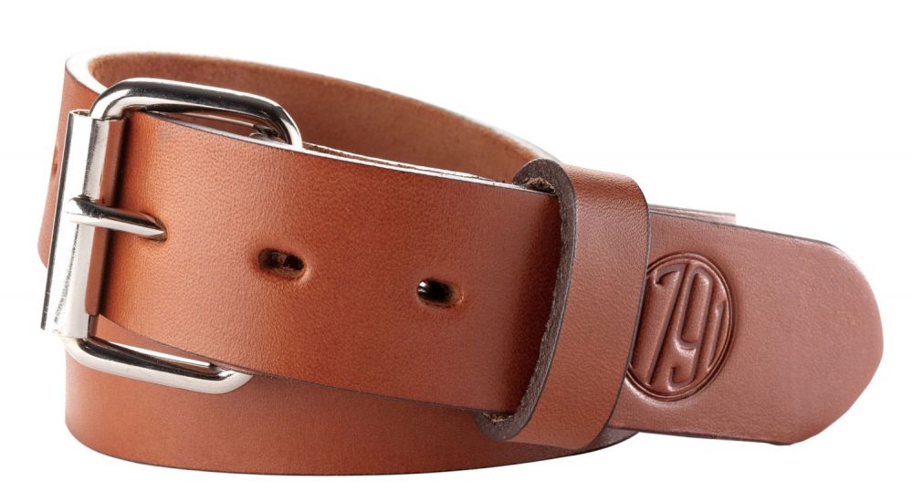 1791 Gunleather Gun Belt 01 (BLT-01-42/46-CBR-A), Size 42/46, 1-1/2" Width, Classic Brown Leather