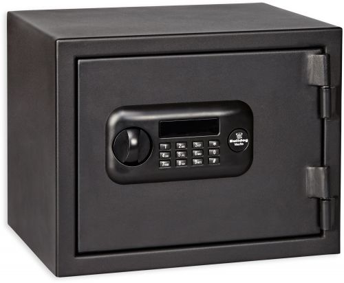 Bulldog Digital Fire Safe Vault Keypad/Key Entry Black Steel