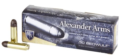 Alexander Arms Rifle Ammo 50 Beowulf 200 gr ARX Polymer Tip 20 Bx/ 10 Cs