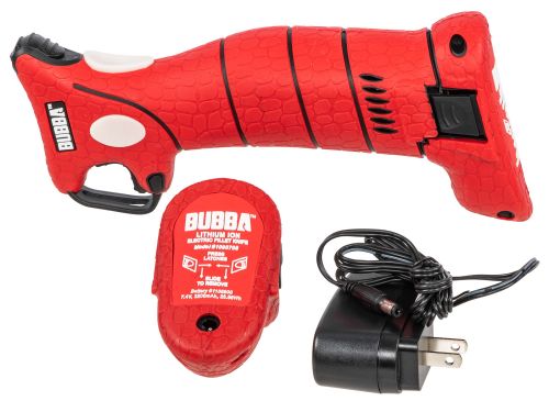 Bubba Electric Fillet 7,9,12 Fillet Serrated Carbon Steel Blade Red/Black Non-Slip Handle