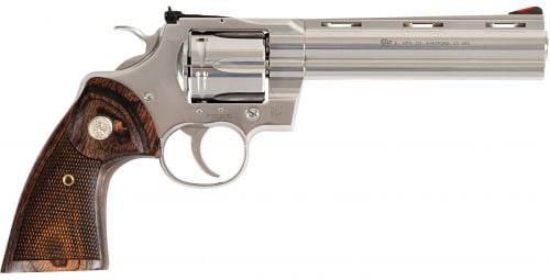 Colt Python .357 Magnum 6 Stainless 6 Shot Revolver, Walnut Grips