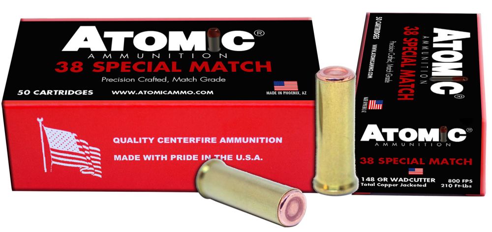 Atomic Match 38 Special 148 gr Hollow Base Wadcutter 50 Bx/ 10 Cs