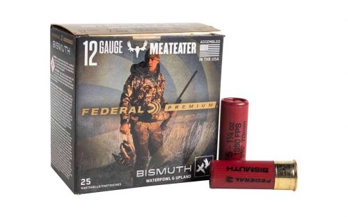 Federal Premium Bismuth Non-Toxic Shot 12 Gauge Ammo 2.75 #5 25 Round Box