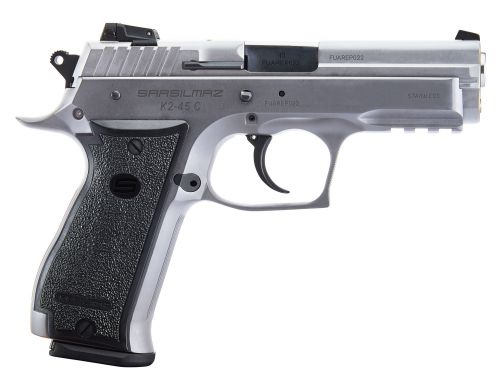 Sar USA K2 Compact .45 ACP 4.70 14+1 Stainless Steel Black Polymer Grip