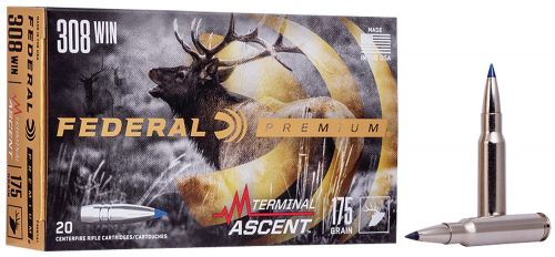 Federal Premium Terminal Ascent Ballistic Tip 308 Winchester Ammo 20 Round Box