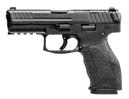 Heckler & Koch H&K VP9 Optic Ready 9mm 4.09 17+1 (2) Black Black Steel Slide Black Interchangeable Backstrap Grip Optic R