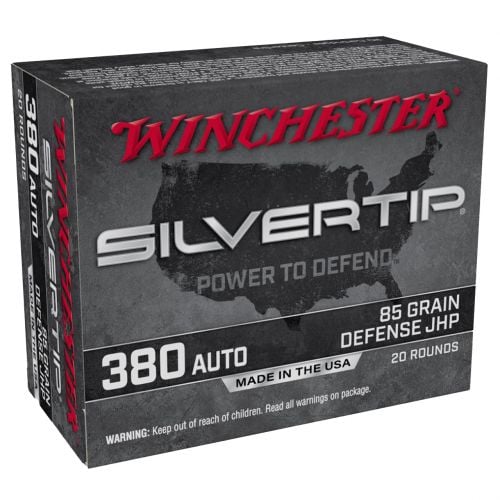 Winchester Silvertip Jacket Hollow Point 380 ACP Ammo 85gr  20 Round Box