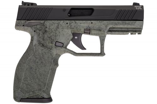 Taurus TX22 Green/Black Splatter 16 Rounds 22 Long Rifle Pistol