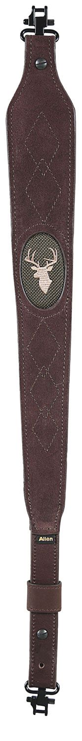 Allen Big Game Sling with Swivels 1.75 W x 20 L Adjustable Brown Suede Body w/Leather Strap for Rifle