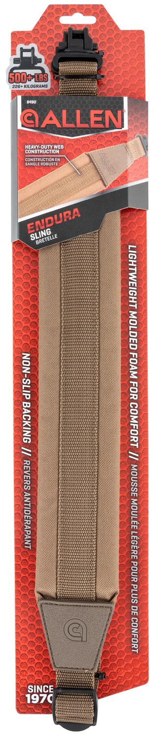 Allen Standard Sling with Swivels 1 W Padded Tan Endura for Rifle/Shotgun