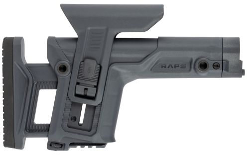 FAB Defense RAPS Precision Buttstock with Adjustable Cheekrest Gray Synthetic
