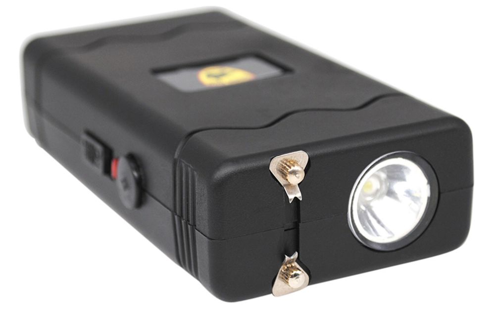Guard Dog Disabler Stun Gun with Flashlight Black Rubber Coated