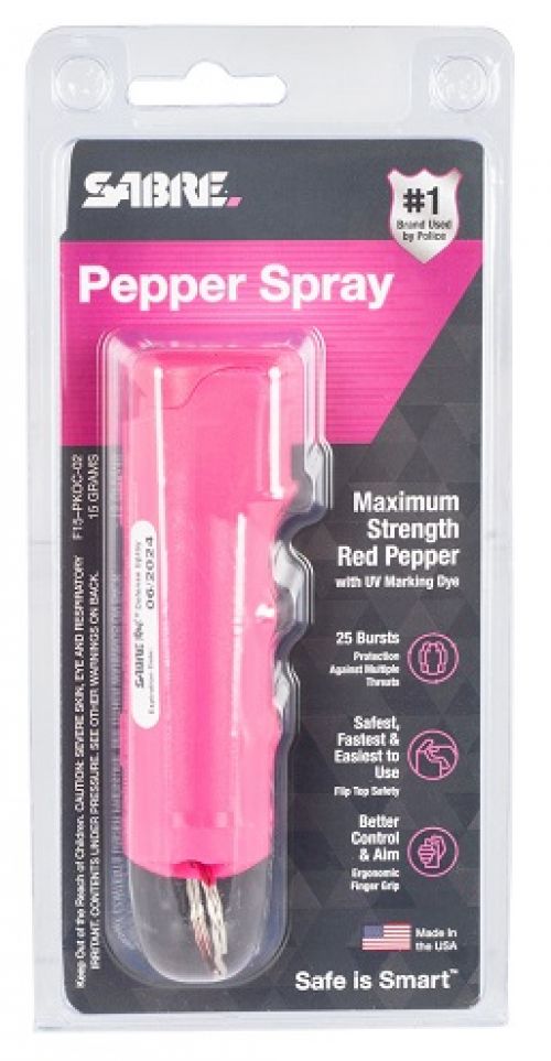 SEC F15PKOC02 PINK FLIP TOP PEPPER SPRAY