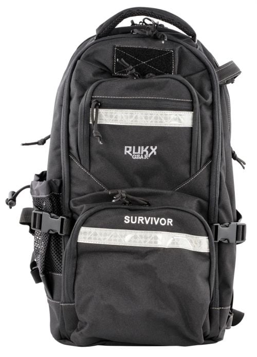RUKX GEAR Survivor Backpack 600D Polyester 20 x 11 x 10 Black