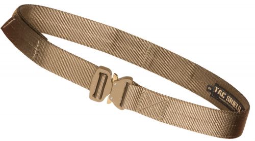 TACSHIELD (MILITARY PROD) Tactical Gun Belt with Cobra Buckle 42-46 Webbing Coyote XL 1.50 Wide