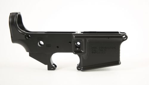 Grey Ghost Precision Cornerstone Lower Multi-Caliber Black Anodized Finish 7075-T6 Aluminum Material with Mil-Spec Dimensio