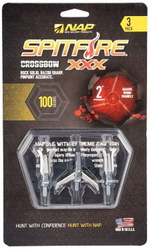 NAP Spitfire XXX X-Bow 100 grain Broadhead 3 Pack