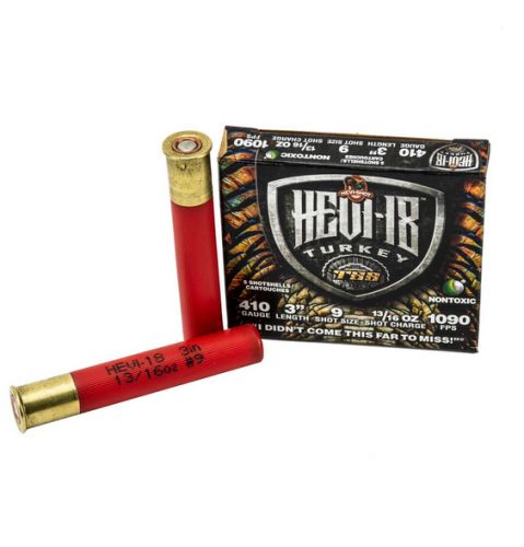 HEVI-Shot Hevi-18 Turkey TSS 410 Gauge Ammo  3 13/16 oz  #9 Shot 5rd box