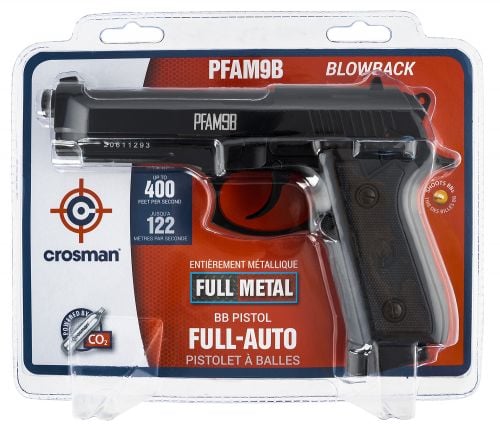 Crosman Full Auto Air Pistol CO2 177 BB 20rd Black Frame Black Polymer Grip