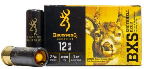 Browning Ammo BXS 12 Gauge 2.75 1 oz Sabot Slug Shot 5 Bx/ 20 Cs