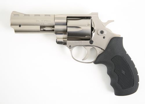 European American Armory Windicator Nickel 4 357 Magnum Revolver