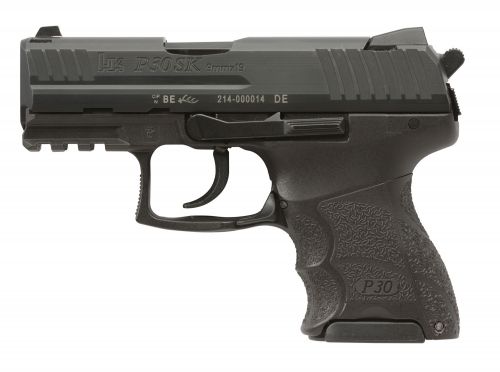 Heckler & Koch H&K P30SK V3 SA/DA 9mm 3.27 13+1,10+1  Black Black Interchangeable Backstrap