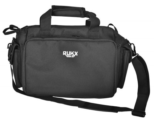RUKX GEAR Tactical Range Bag 16 Black Black 600D Polyester