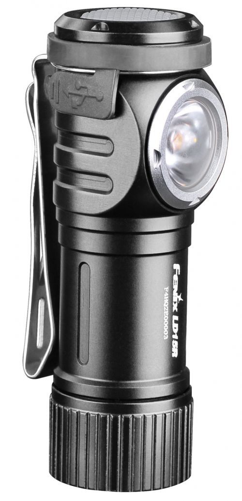 FENIX WHOLESALE LD15R Right-Angled 500/150/30/4/3 Cree LED Aluminum Black Hardcoat Anodized