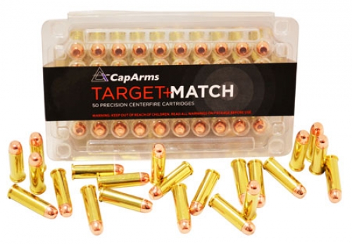 CapArms Target Match 38 Special 158 GR Round Nose Flat Point 50 Bx/ 2