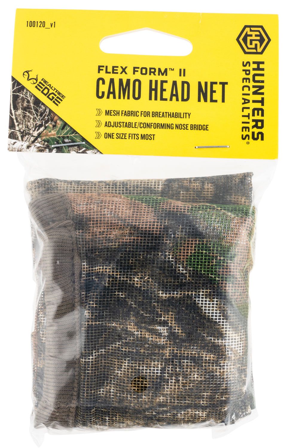 Hunters Specialties Flex Form II Head Net Realtree Edge