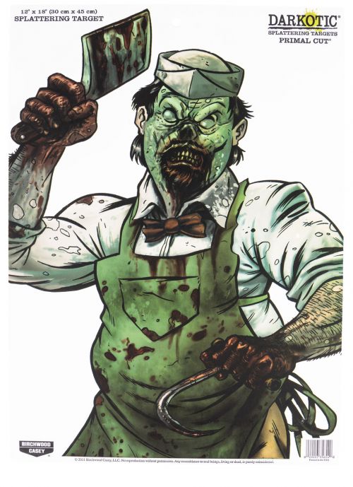 Birchwood Casey Darkotic Primal Cut Paper 12 x 18 Zombie Butcher Multi 100 Per Pack