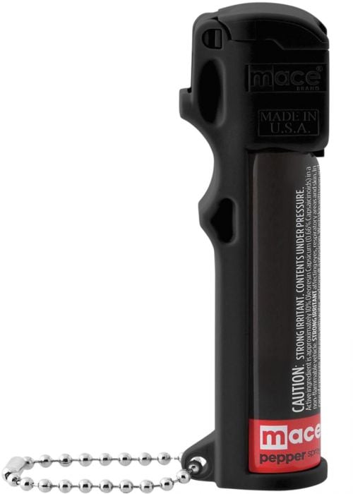 Mace Personal Pepper Spray 18 Grams OC Pepper 12 ft Range Black