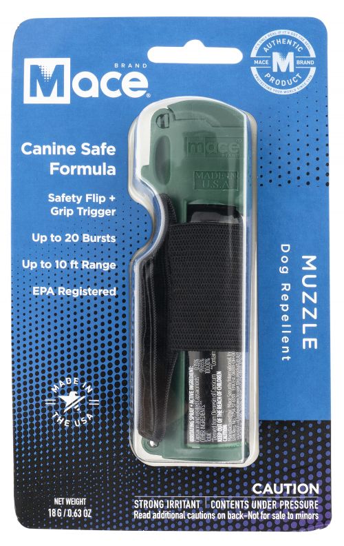 Mace Muzzle Caine Deterrent Capsaicin 10 ft Range 18 g