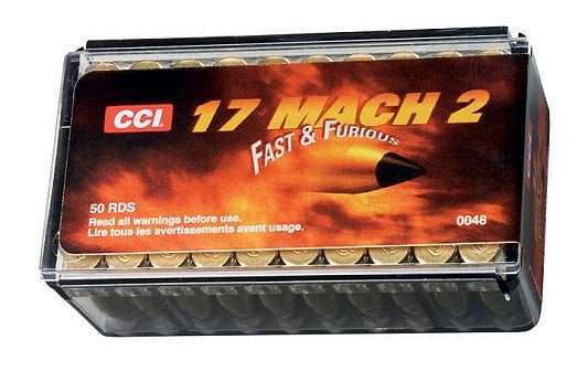 CCI 17 Mach 2 17 Grain V-Max