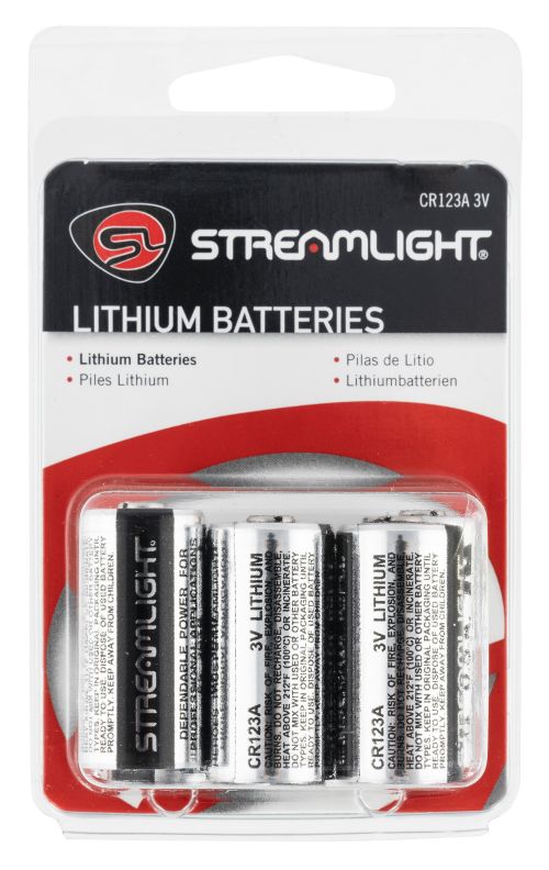 Streamlight CR123A 3 Volts Lithium 6pk