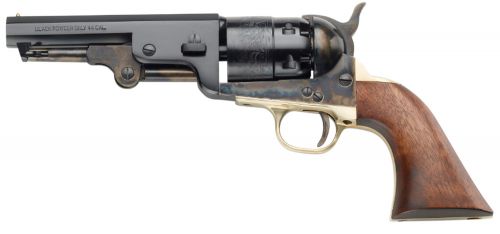 PIETTA (EMF COMPANY INC) 1851 Navy Yank Sheriff 44 Cal 6 4.88 Blued Barrel Color Case Hardened Steel Frame Walnut Grip