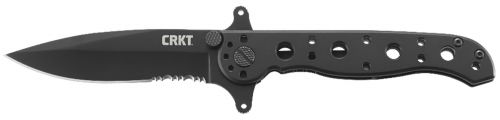 Columbia River 3.13 Spear Point Part Serrated Black Oxide 8Cr14MoV SS Black Oxide Stainless Steel Handle Fo