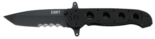 Columbia River Special Forces 3.99 Drop Point Tanto Veff Serrated Black TiCN Nitride 1.4116 G10 Black Handl