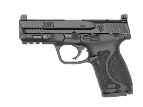Smith & Wesson 13143 M&P 9 M2.0 Compact 9mm 4 15+1 Optic Ready Black Armornite Stainless Steel Slide Black Polymer Grip N