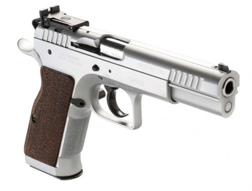 Italian Firearms Group (IFG) Limited Pro 40 S&W 4.80 12+1 Hard Chrome Brown Polymer Grip