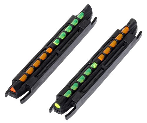 Hi-Viz Two-In-One Magnetic Front Narrow Fit Green/Orange Fiber Optic Shotgun Sight