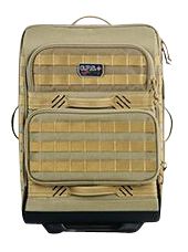 G*Outdoors Tactical Ops Rolling Case Tan 1000D Nylon 2 Handguns