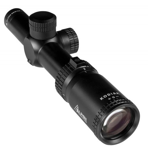 Alpen Kodiak Matte Black 1-4x24mm 30mm Tube AR-BDC Reticle