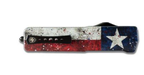 Templar Knife Captain 3.50 Drop Point Plain Black 440C Stainless Steel Red/Blue/White Star Zinc Aluminum Alloy. Handle