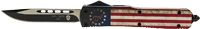 Templar Knife Betsy Ross Flag Slim 3.50 Drop Point Plain Black 440C Stainless Steel Betsy Ross Flag Zinc Aluminum Alloy